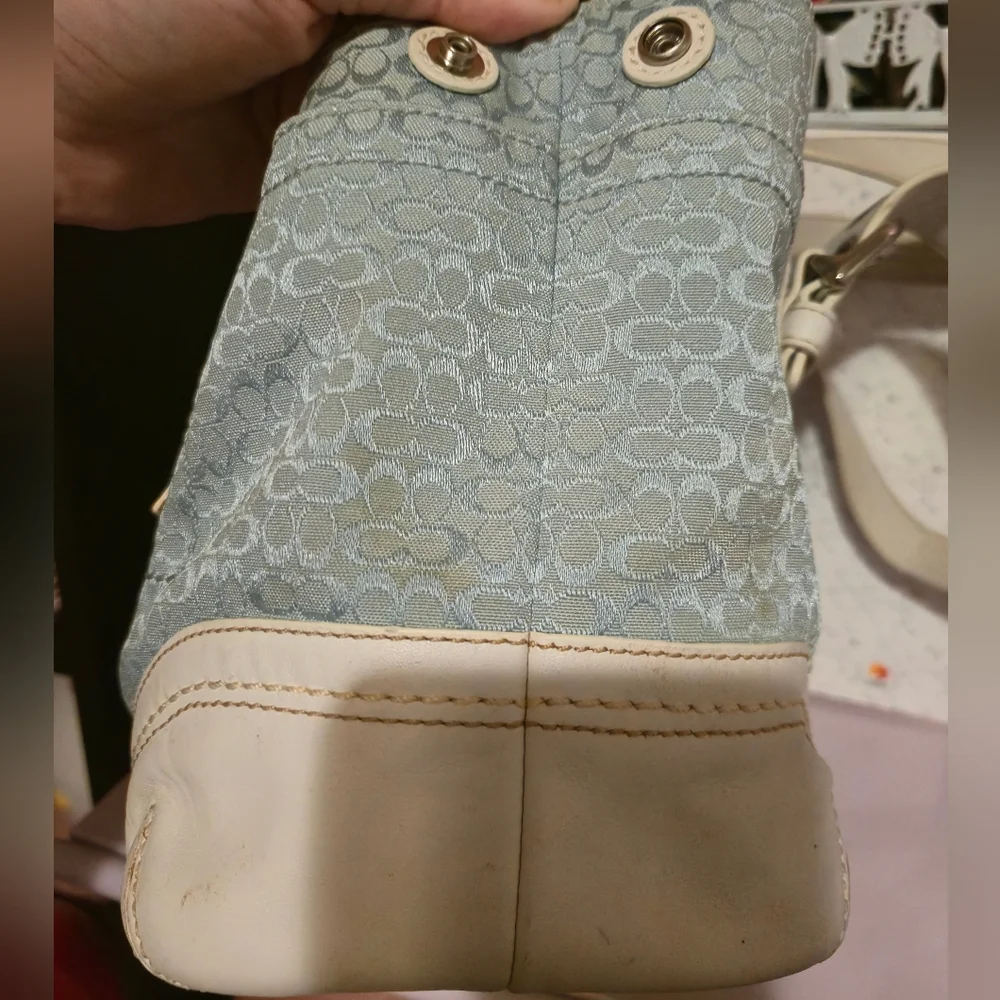 Coach Light Blue Bag - Picture 4 of 13